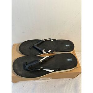 Keds flip flops black white 10? sandals